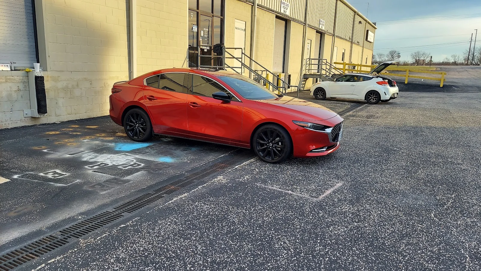 Inside Sundown Glass Tinting — shop interior and work bay